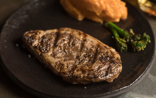 The ribeye cultured meat steak developed by Aleph Farms (Aleph Farms and Technion Israel Institute of Technology)